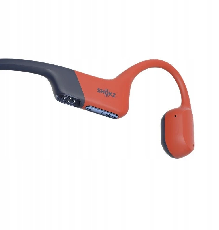 Shokz OpenSwim Pro plaukimo ausinės su kaulų laidumo technologija, USB-C, raudonos spalvos