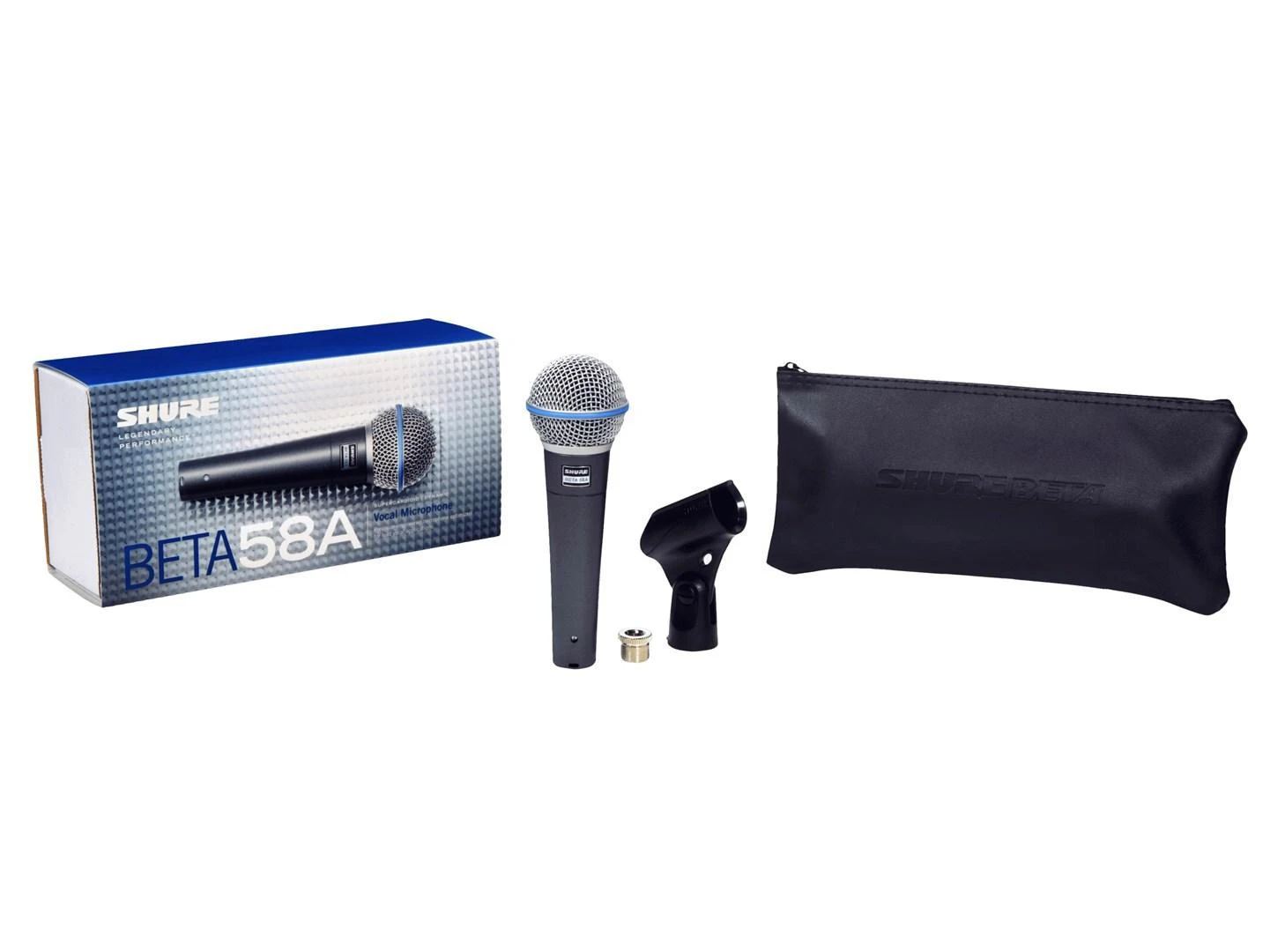 Shure | Vokalinis mikrofonas | BETA 58A | Tamsios pilkos