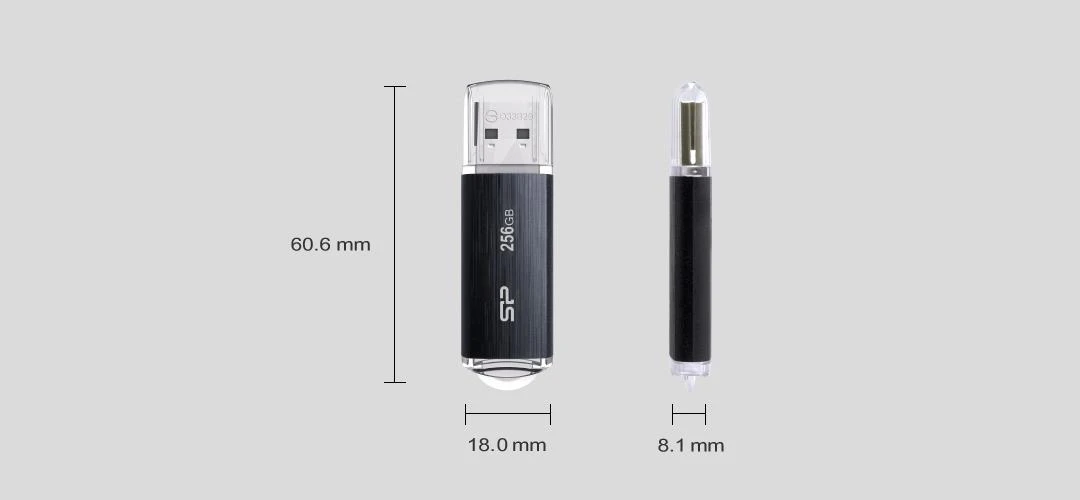 SILIKONIO MAITINIMO KOMPIUTERIS & COMMUNICAT SILICON POWER Blaze B02 USB atmintis 256GB USB 3.2 Juodas