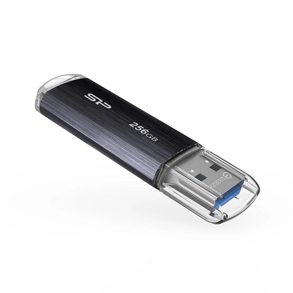 SILIKONIO MAITINIMO KOMPIUTERIS & COMMUNICAT SILICON POWER Blaze B02 USB atmintis 256GB USB 3.2 Juodas
