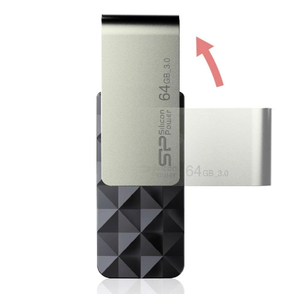 Silicon Power Blaze B30 32 GB, USB 3.0, Juodas