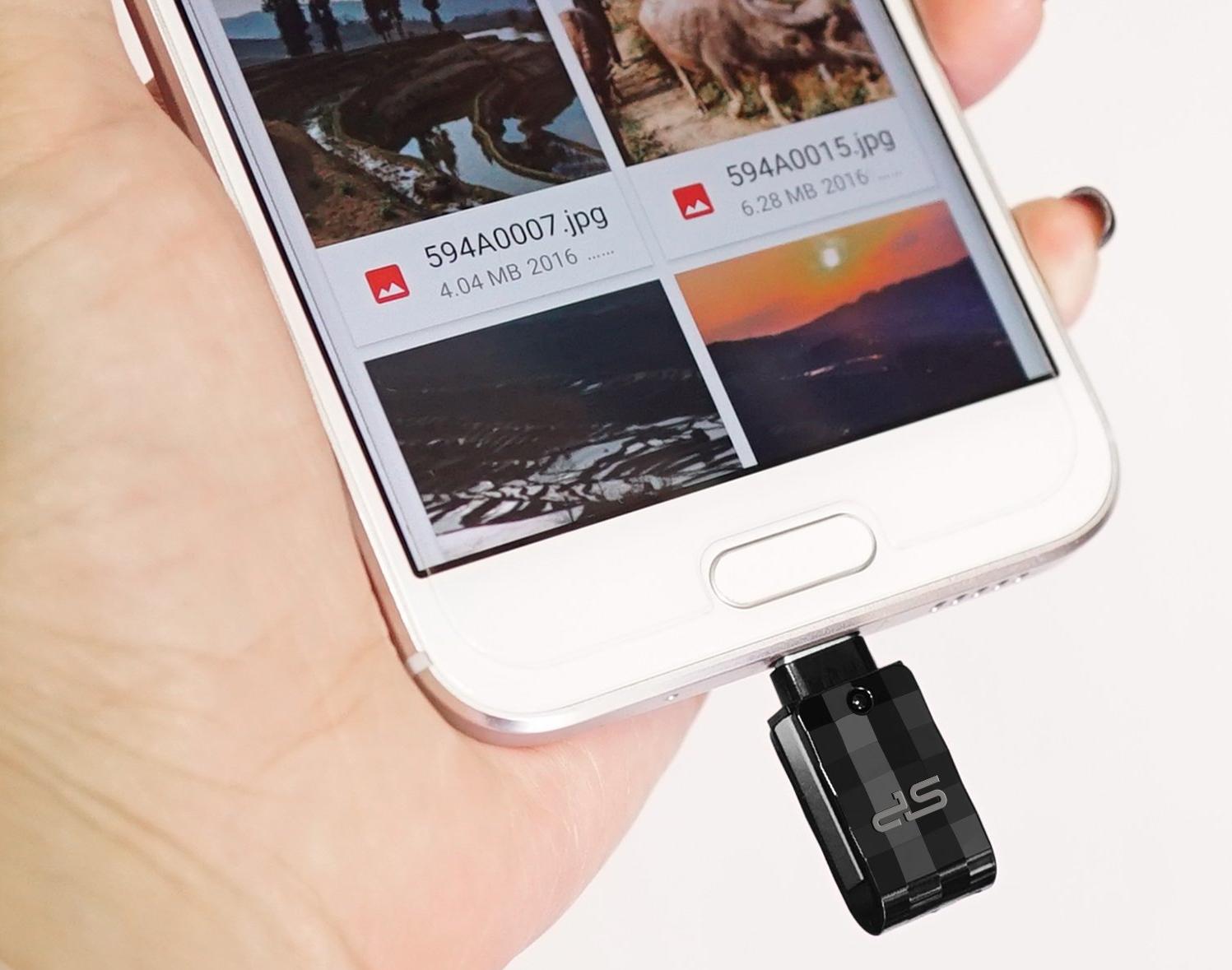 Silicon Power Mobile C31 USB flash drive 32 GB USB Type-A / USB Type-C 3.2 Gen 1 (3.1 Gen 1) Juodas, Sidabrinis