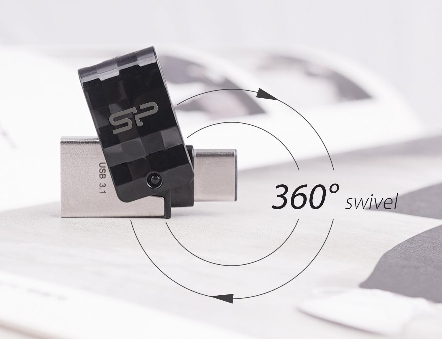 Pendrive Silicon Power Mobile C31, 64 GB (SP064GBUC3C31V1K)