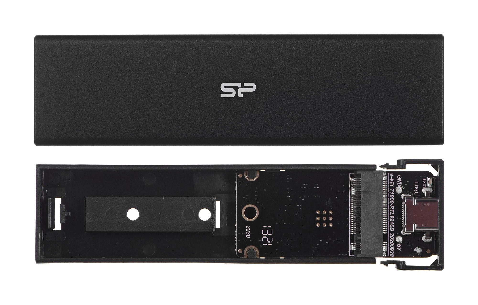 SILICON POWER KOMPIUTERIS IR COMMUNICAT SILICON POWER Išorinis M.2 NVMe/SATA SSD dėklas PD60 USB 3.2 Type-C