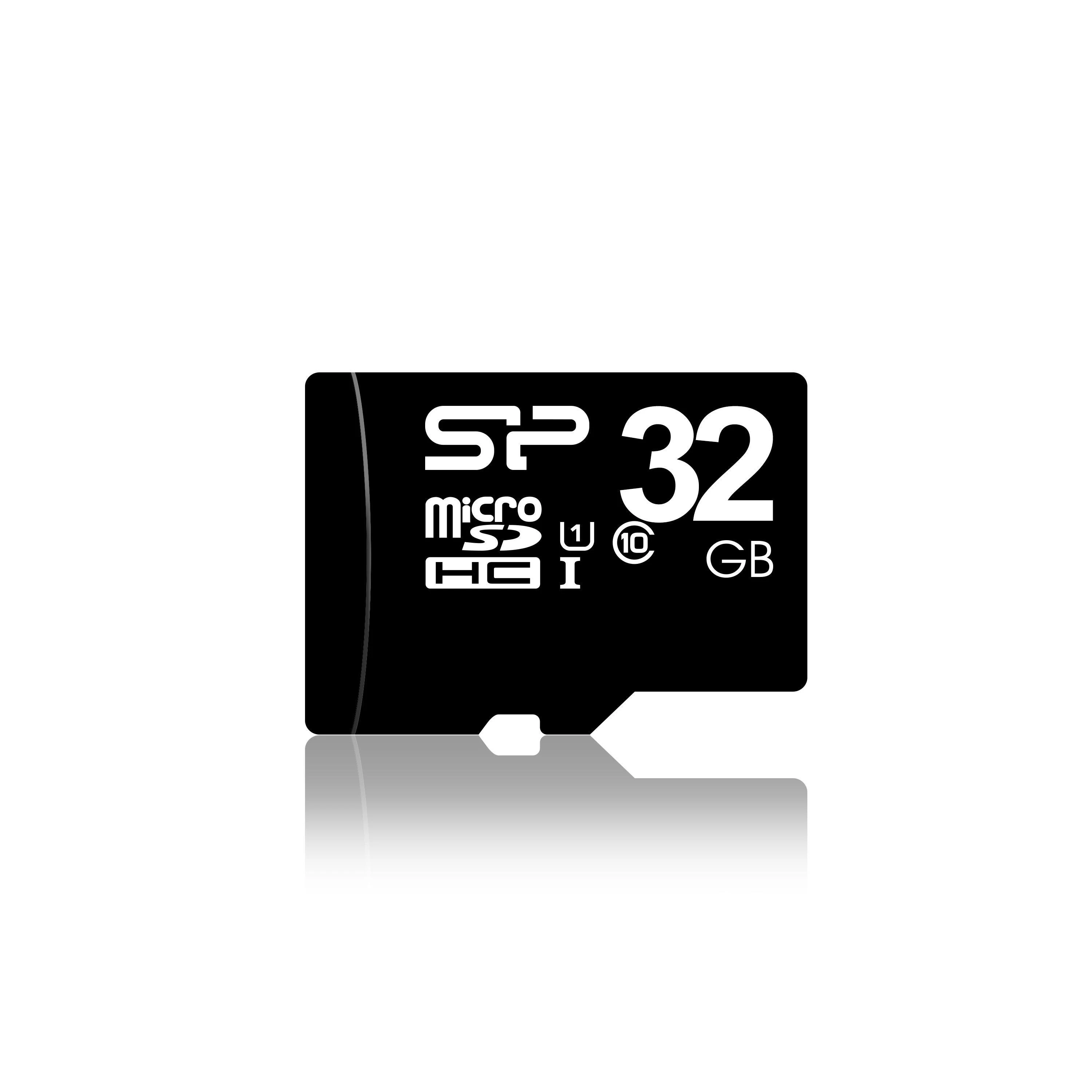Silicon Power | 32 GB | Micro SDHC | Flash atminties klasė 10 | SD adapter