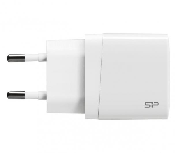 SILICON POWER COMPUTER & COMMUNICAT SILICON POWER įkroviklis QM10 Quick Charge 18W USB Type-C + laidas USB-Lightning Baltas