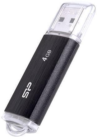 Silicon Power Ultima U02 4 GB, USB 2.0, Juodas