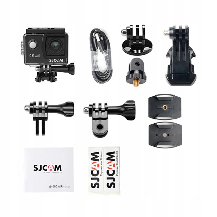 Veiksmo kamera SJCam SJ4000 AIR 4K Wi-Fi Juoda