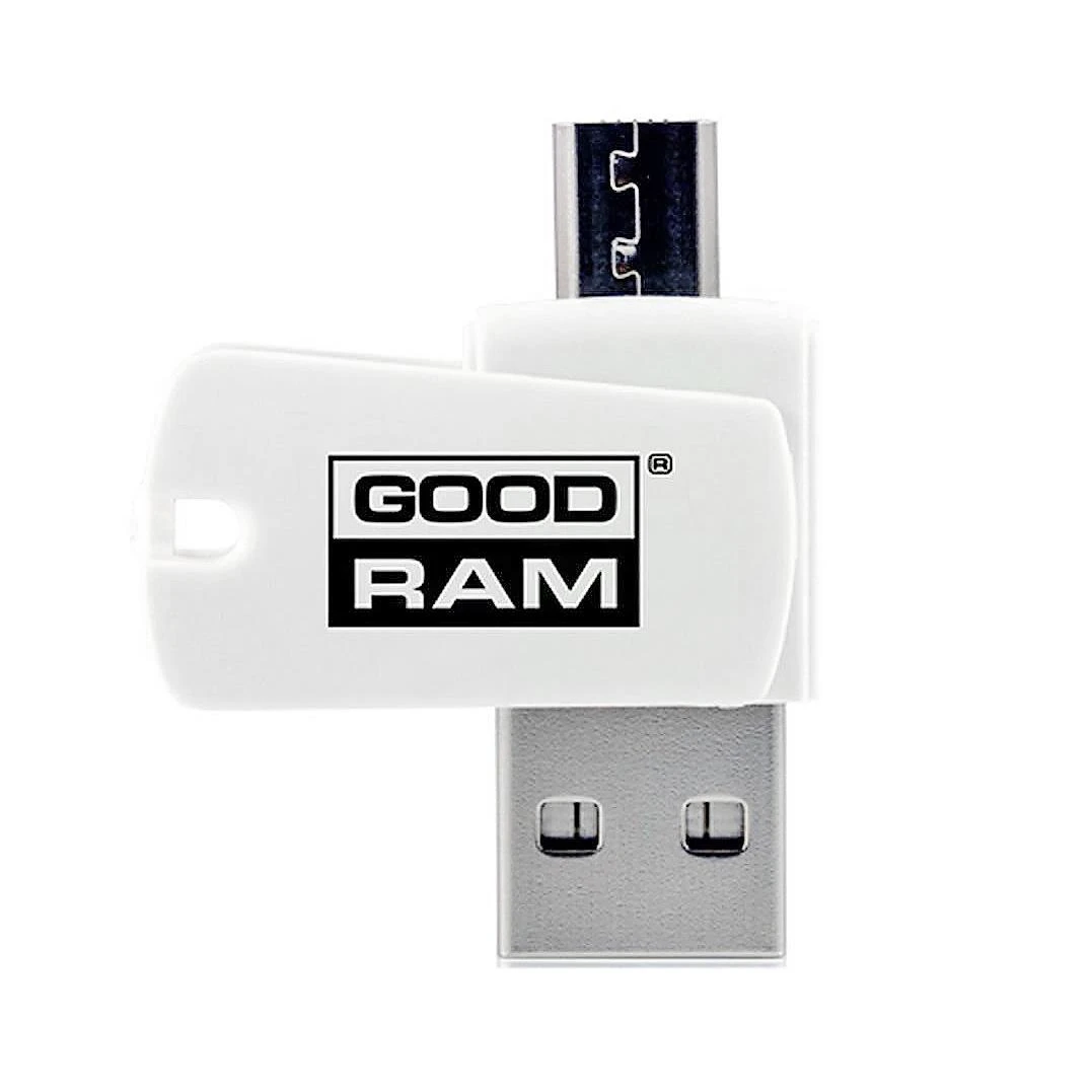 Micro SD kortelių skaitytuvas Goodram OTG (USB+microUSB)