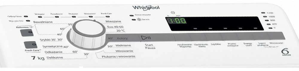 Skalbimo Mašina - Whirlpool 7kg 1200 RPM, Balta