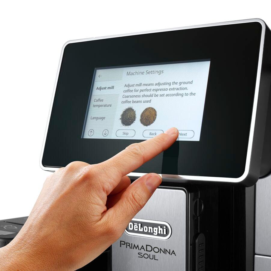 DeLonghi Primadonna Soul ECAM 610.75.MB Bean to Cup Kavos aparatas - Sidabrinis