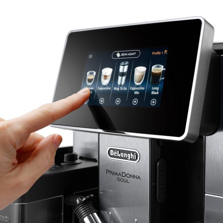 DeLonghi Primadonna Soul ECAM 610.75.MB Bean to Cup Kavos aparatas - Sidabrinis