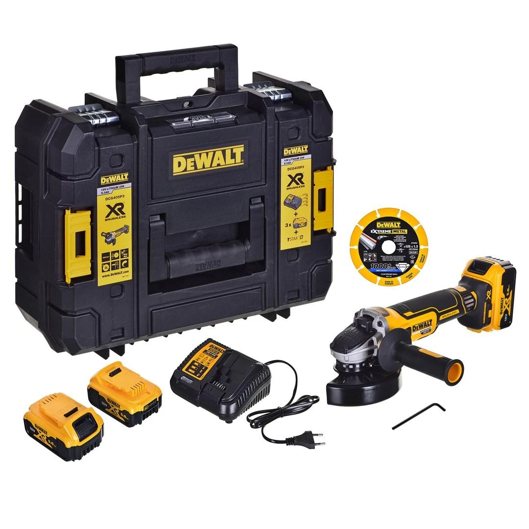Dewalt Kampinis šlifuoklis DCG405P3-QW