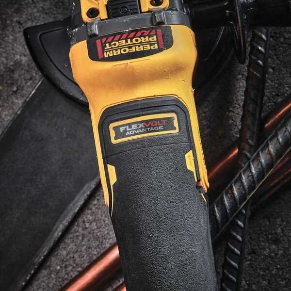 Akumuliatorinis kampinis šlifuoklis DCG409NT,Flexvolt Adv., karkasas,TSTAK,DeWalt