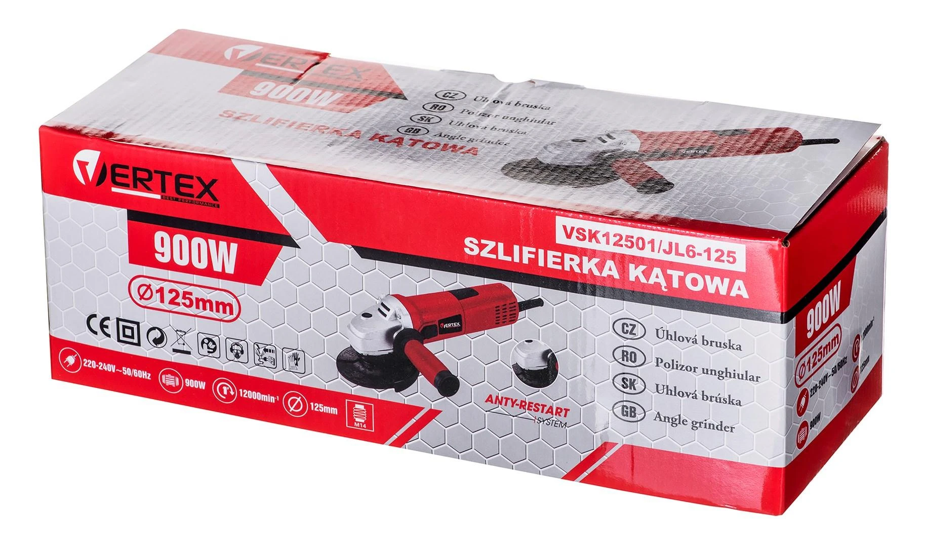 VERTEX KAMPINIS ŠLIFULĖLIS 125mm 900W