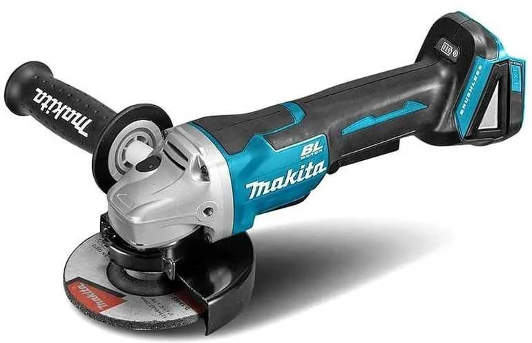 Makita DGA508Z Akumuliatorinis kampinis šlifuoklis, 18 V, ø125mm, 8500 min-1, "paddle" jungiklis, Be akumuliatorių ir kroviklio!