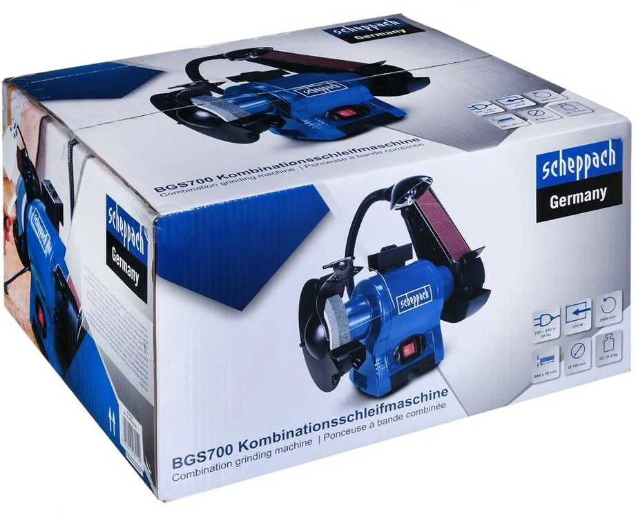 Elektrinis galąstuvas BGS700 su šlifavimo juosta, Scheppach