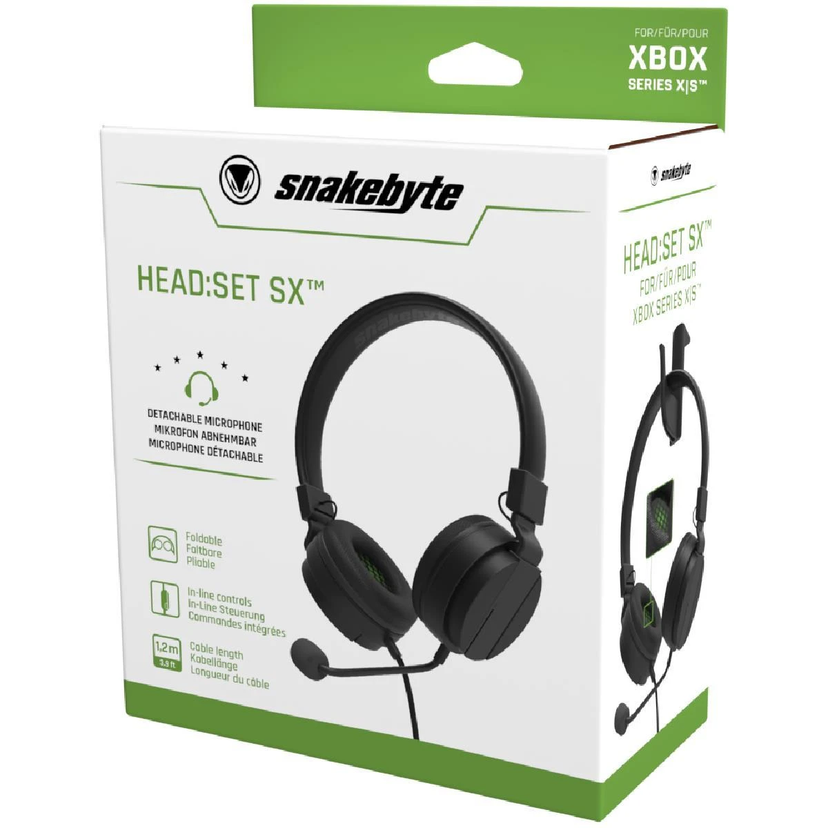 Ausinės Snakebyte Head:Set SX Juoda (SB916250)