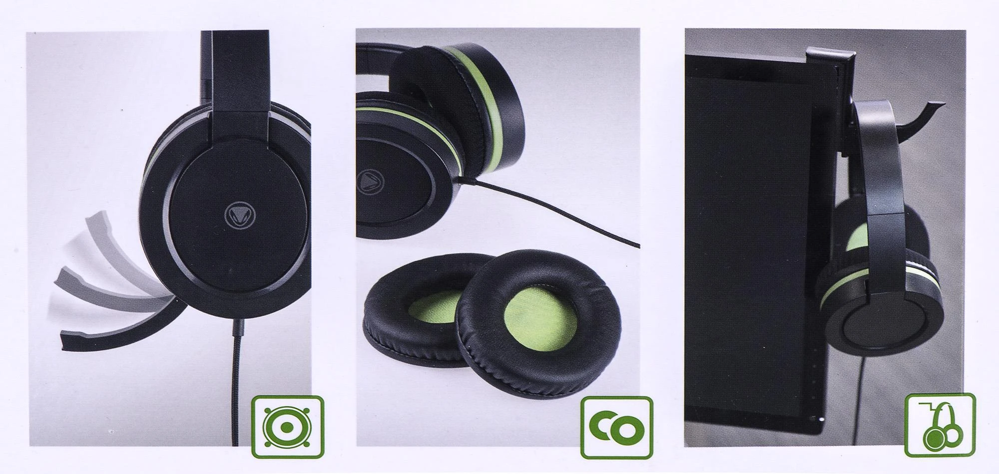 Ausinės Snakebyte Head:Set X Pro žalia (SB913150)
