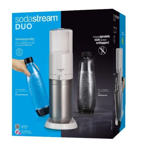 Gazuotų gėrimų gaminimo aparatas SodaStream DUO, baltas