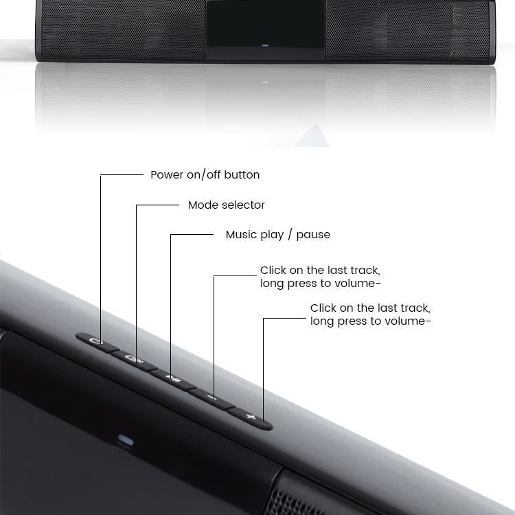 Namų kino sistema SOMOSTEL SMS-H330 2X5w TV Soundbar su 3D erdviniu garsu