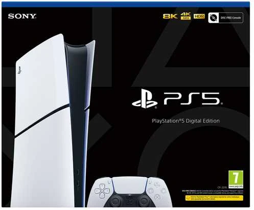 Sony PlayStation 5 SLIM žaidimų konsolė (1 TB SSD, Disc Drive)