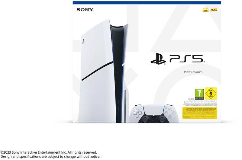 PLAYSTATION 5 Žaidimų konsolė BLU-RAY/SLIM CFI-2016 SONY
