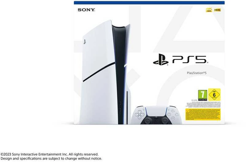 Sony PlayStation 5 SLIM žaidimų konsolė (1 TB SSD, Disc Drive)