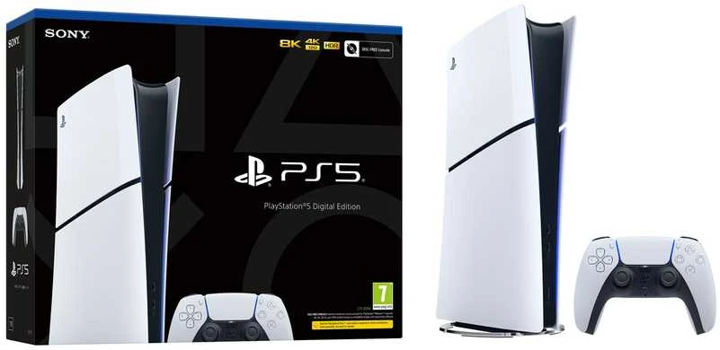 Sony PlayStation 5 SLIM žaidimų konsolė (1 TB SSD, Disc Drive)