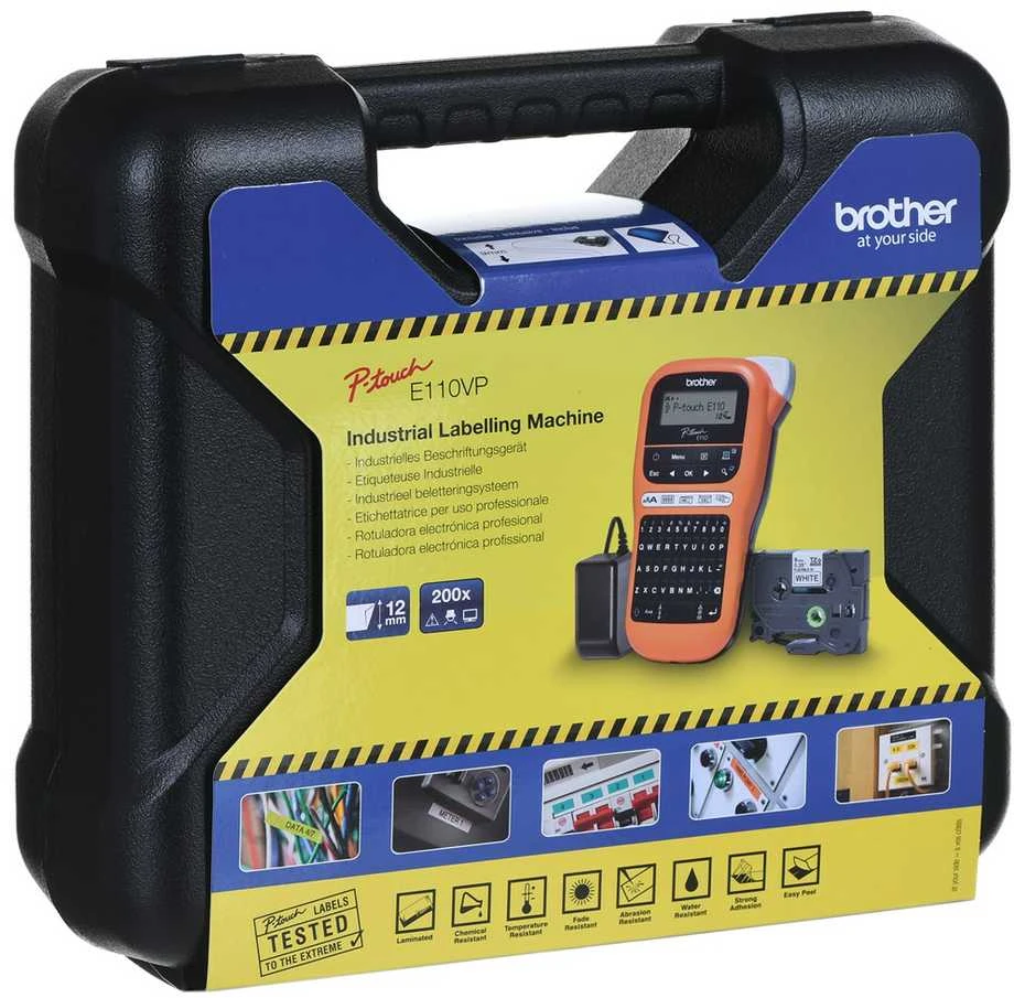 Labels spausdintuvas Brother P-touch PTE110VPYJ1