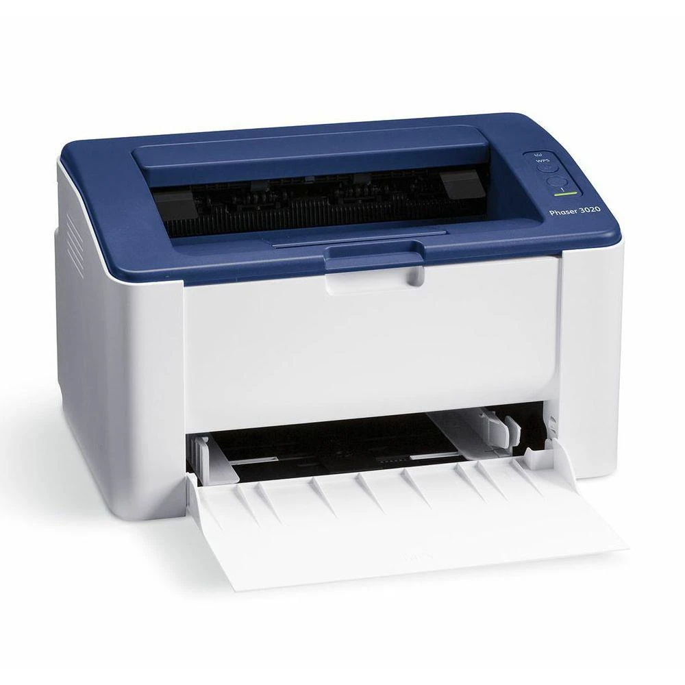 Spausdintuvas „Xerox Phaser 3020BI“, A4, mono lazeris, 20 ppm, 15 000 per mėnesį, 128 Mb, 8,5 sek., 150 lapų, USB 2.0, „WiFi“