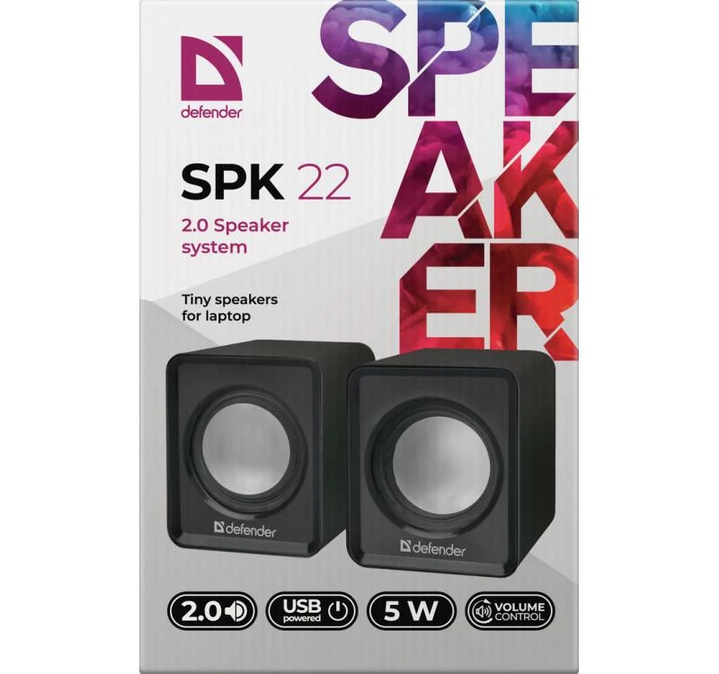Kompiuterio kolonėlės Defender SPK-22 kompiuterio garsiakalbiai (65503)