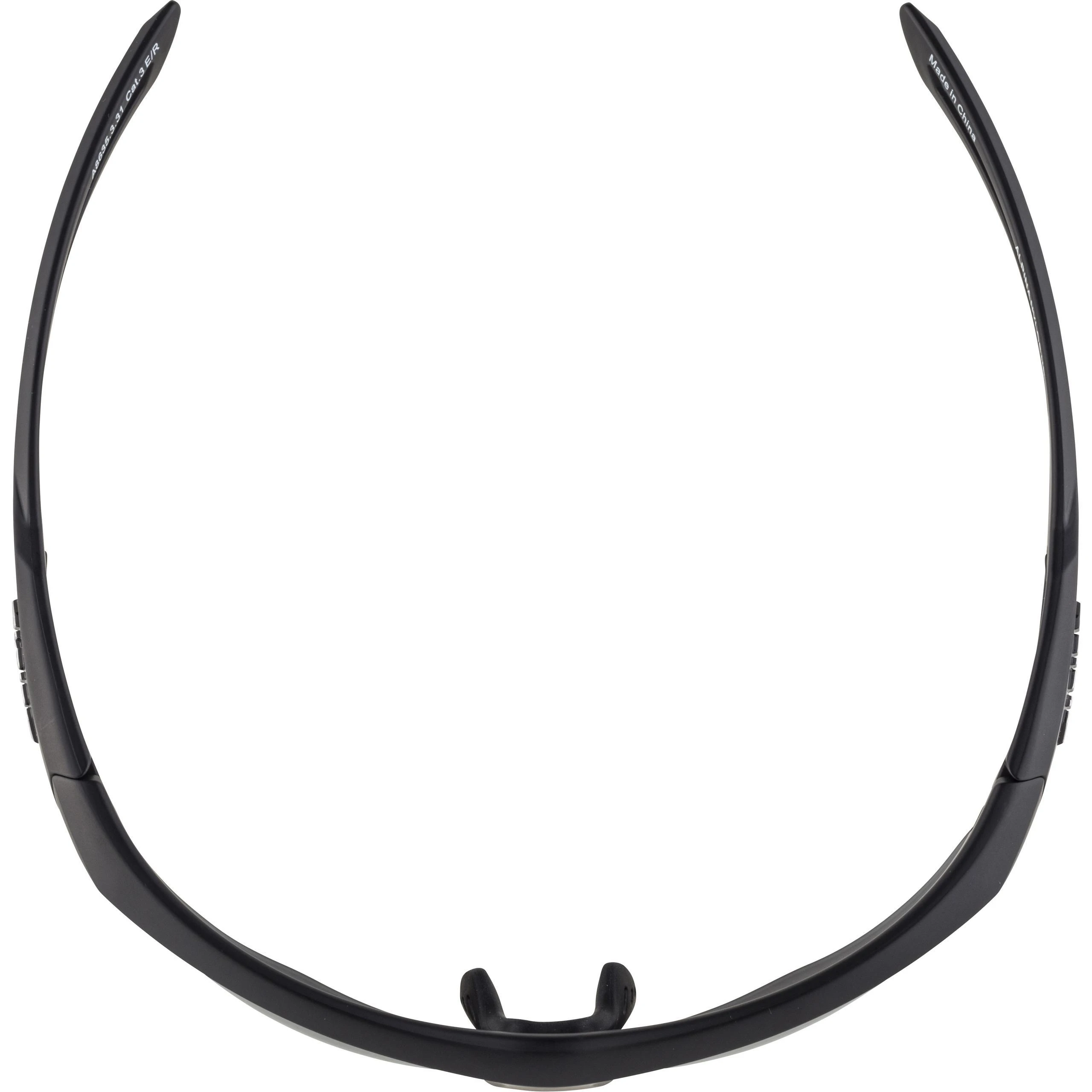 Sports cycling glasses Alpina Nylos HR Juodas