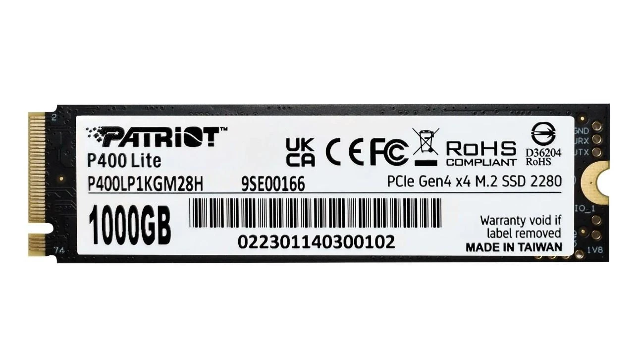PATRIOT Viper VP400 Lite 1TB M.2 SSD NVME GEN 4X4 3500/2700MB/s