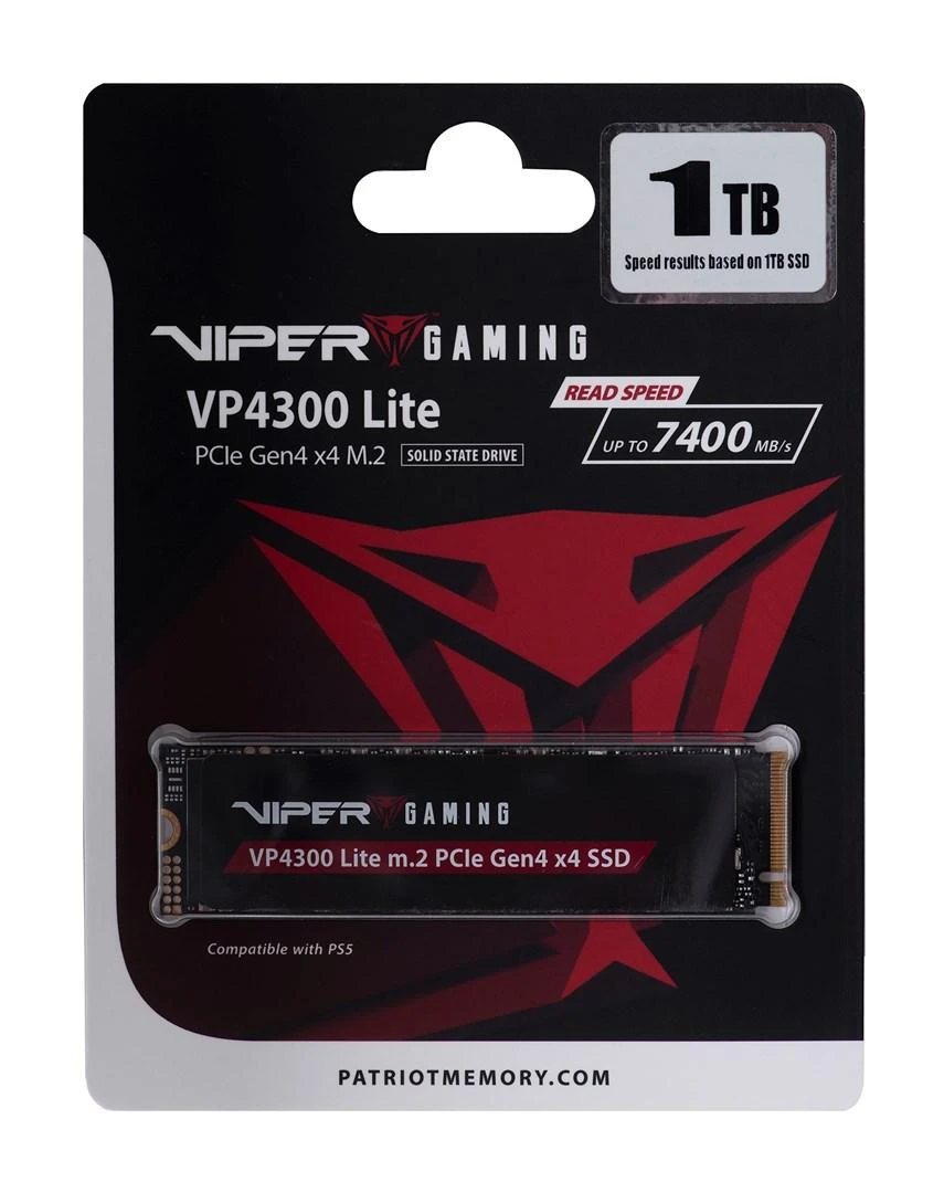 PATRIOT Viper VP4300 Lite 1TB M.2 2280 PCIe Gen4 x4