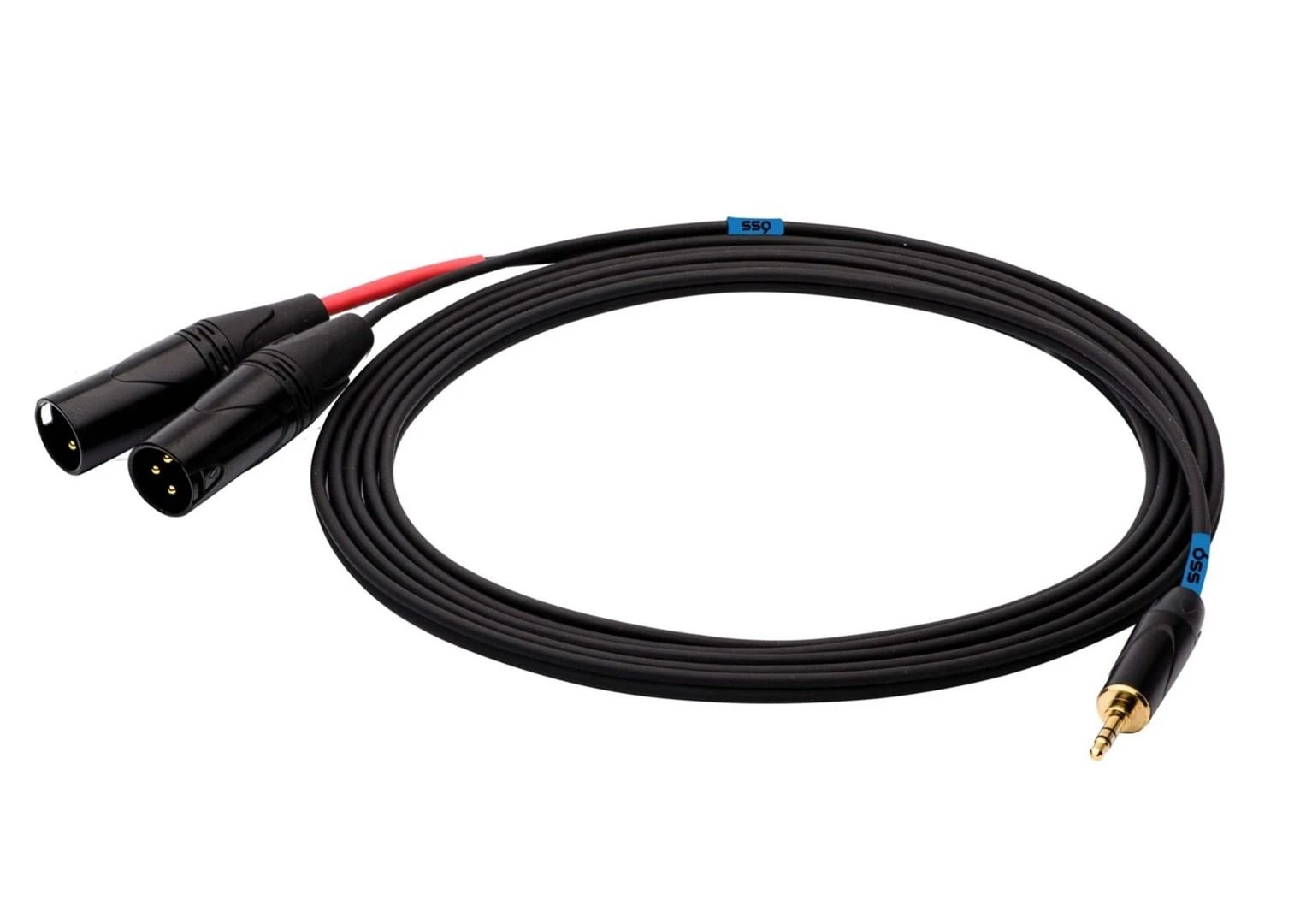 SSQ garso kabelis 3,5 mm į dvigubą XLR jungtį