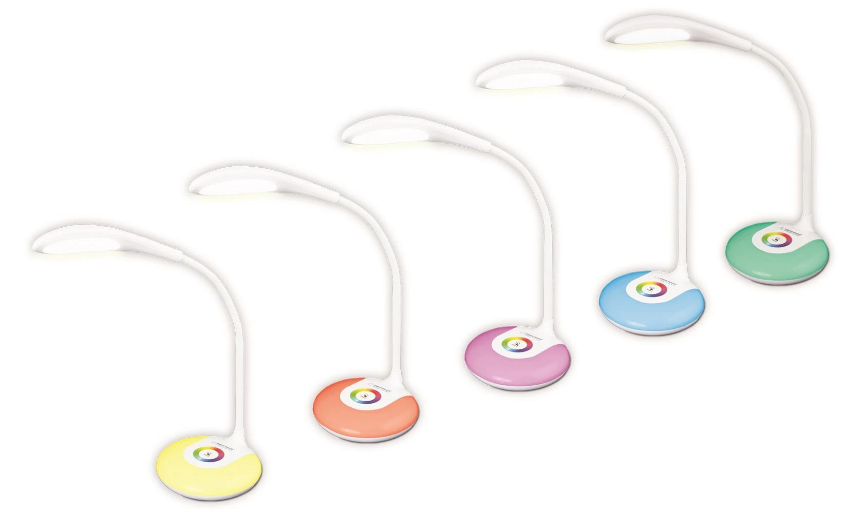 Stalo Lempa - Esperanza ELD102 3W LED Jutiklinis Valdymas Lankstus Rankos Baltas
