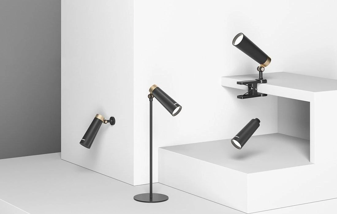 Yeelight 4-in-1 Rechargeable Desk Lamp, Juodas - stalinis šviestuvas