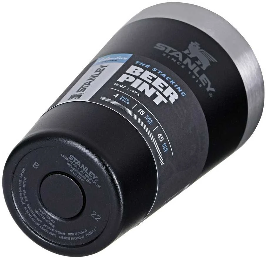 Stanley Thermal Beer Mug Adventure matinis juodas 0,47 l