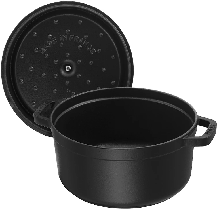 STAUB kepimo indas Round Cocotte, 28 cm, Juodas