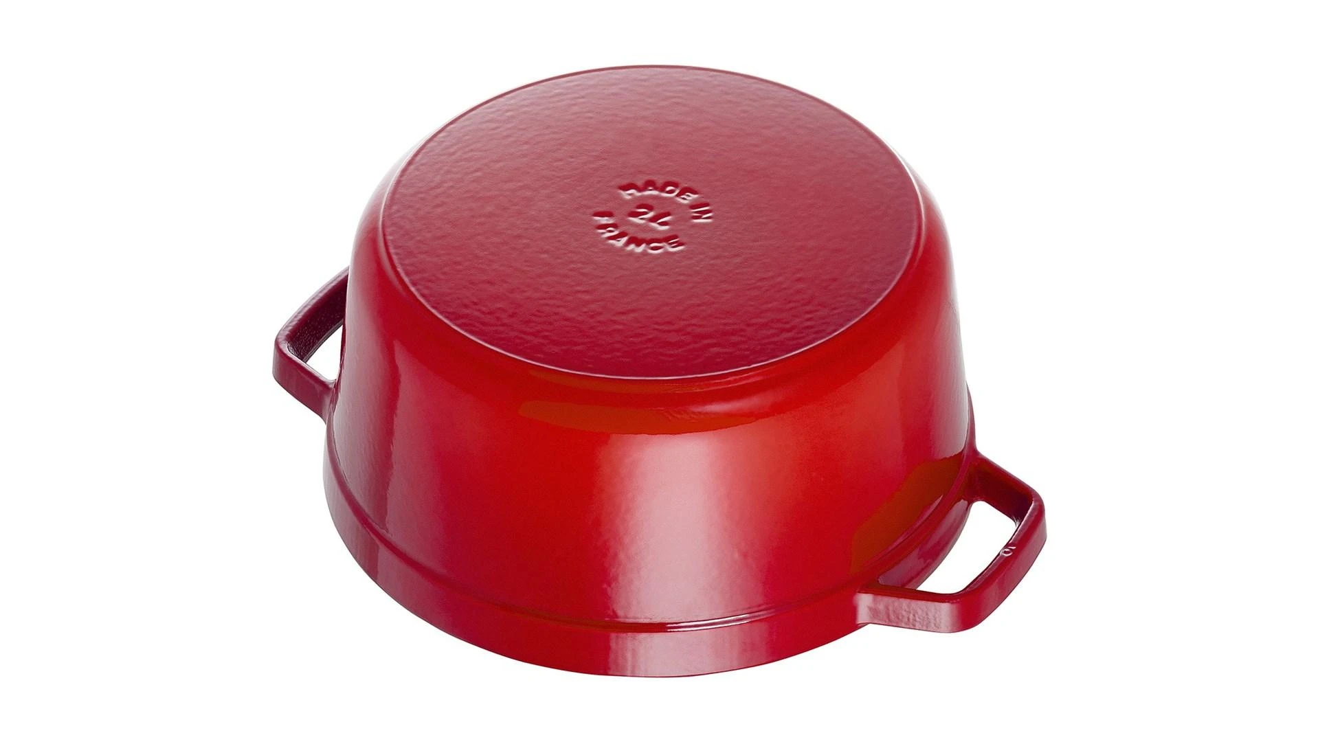 Staub La Cocotte 26cm, apvalus, ketaus, vyšnių raudonas