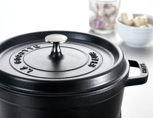 Apvalus ketus puodas Zwilling STAUB 8,35 l, 30 cm, juodos spalvos
