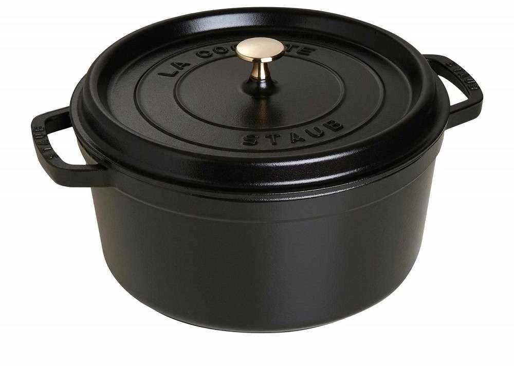 Staub Cocotte 12cm apvalus juodas, ketaus