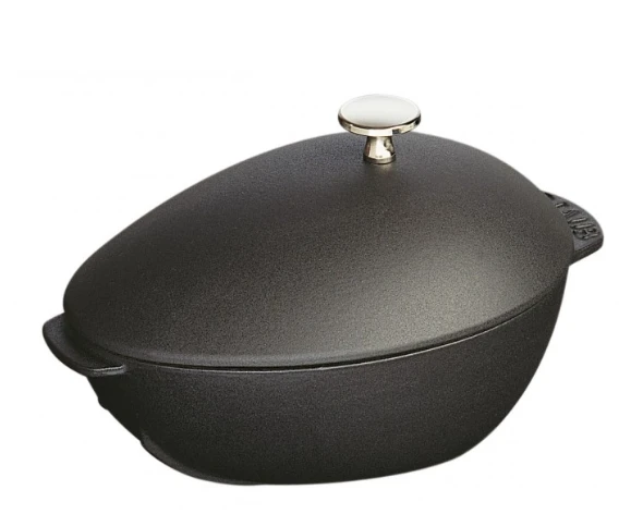 Staub kriauklinis vazonas 25 cm juodas