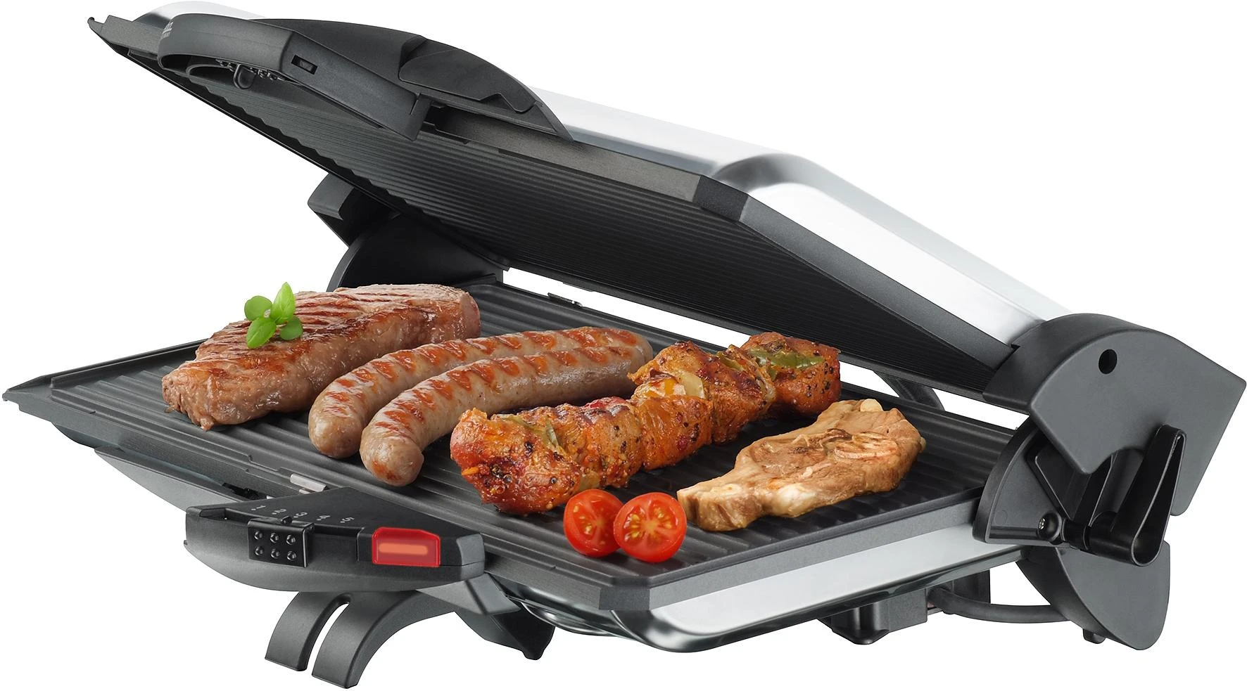 Grilis electric Steba PG 4.3 (Folding, 2000W, juodas and sidabrinis color)