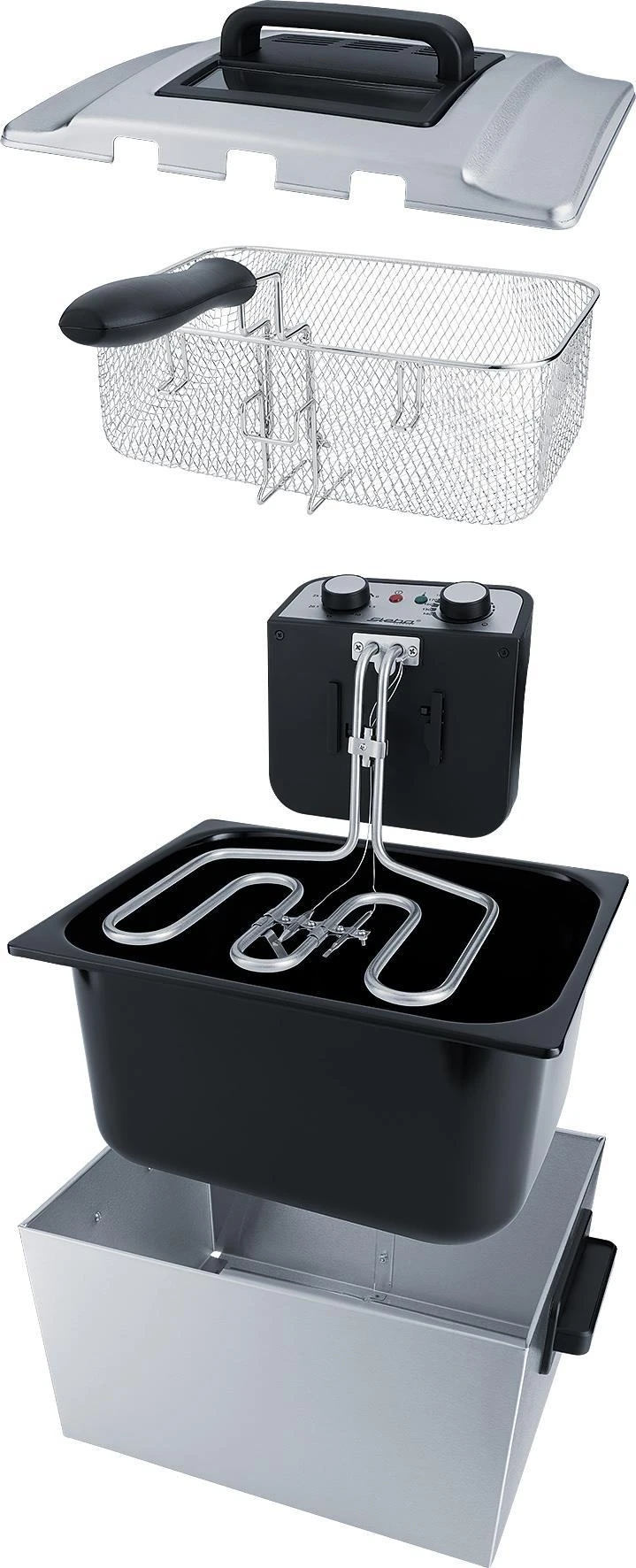 Gruzdintuvė Keptuvė Steba DF 300 (6 l, 1,5kg, 3000 W, plieno spalvos)