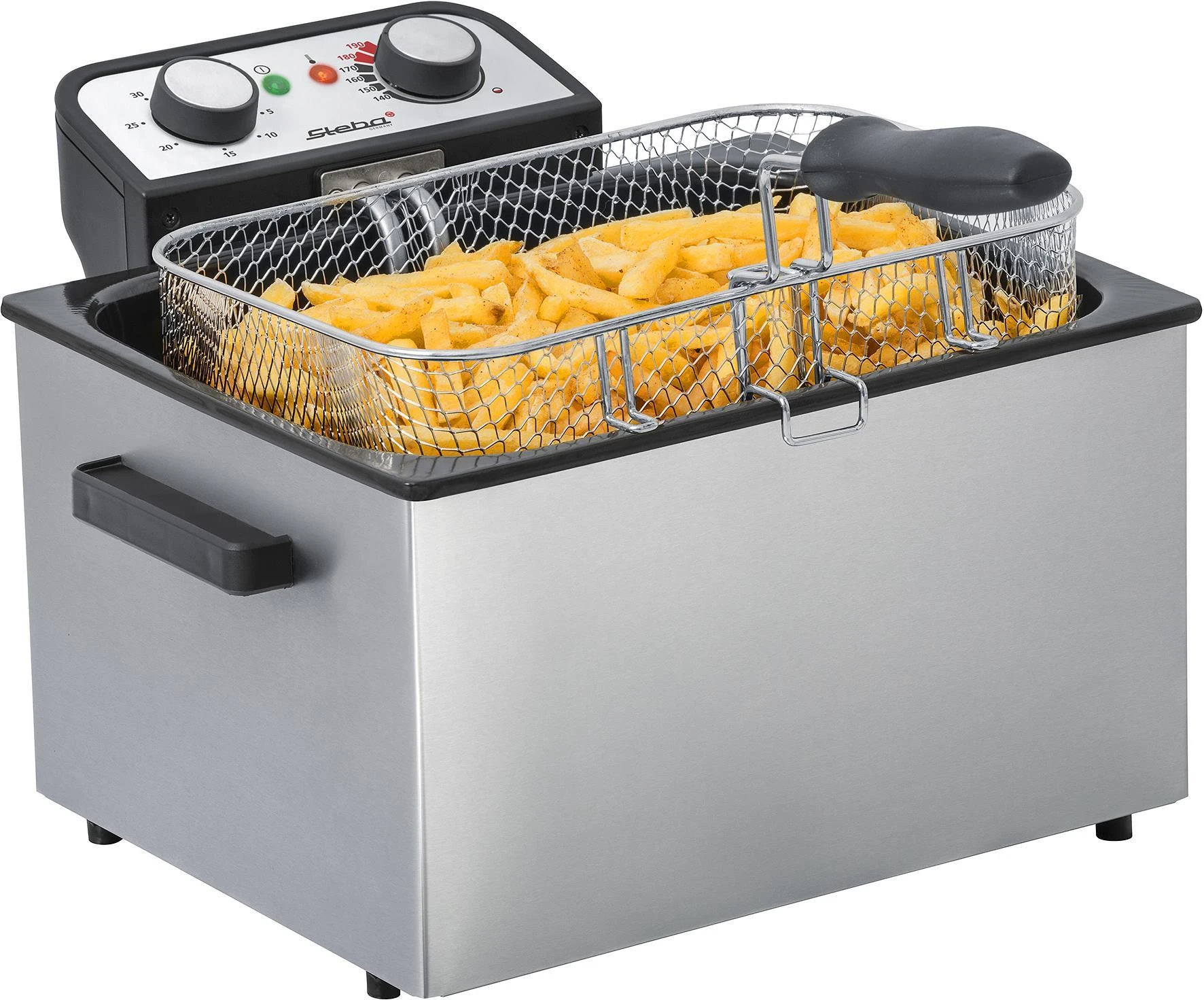 Gruzdintuvė Keptuvė Steba DF 300 (6 l, 1,5kg, 3000 W, plieno spalvos)