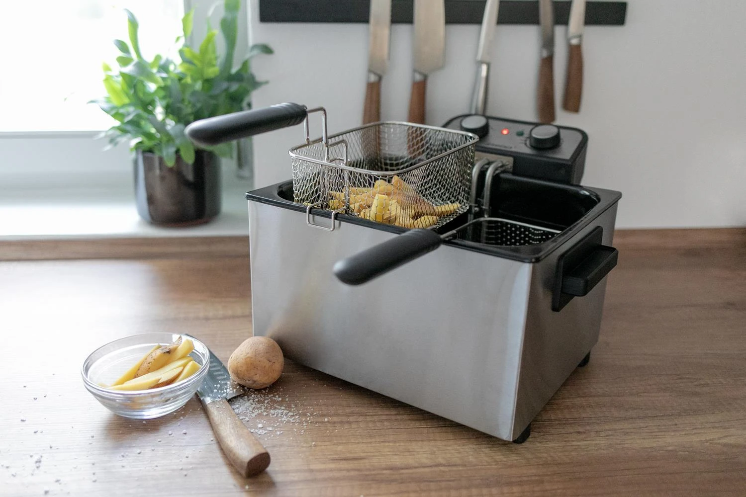 Gruzdintuvė Keptuvė Steba DF 300 (6 l, 1,5kg, 3000 W, plieno spalvos)