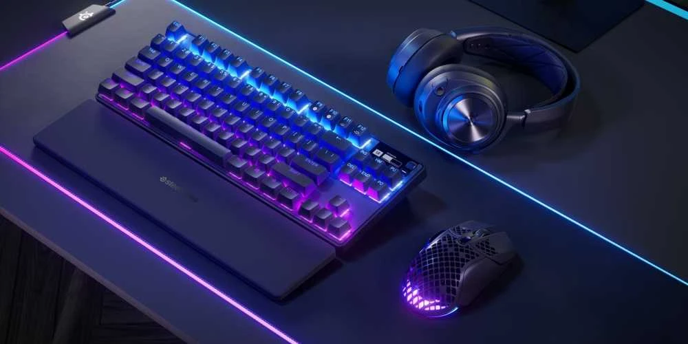 Belaidė žaidimų klaviatūra SteelSeries Apex Pro TKL 2023, su RGB LED pašvietimu, US išdėstymas (64865)