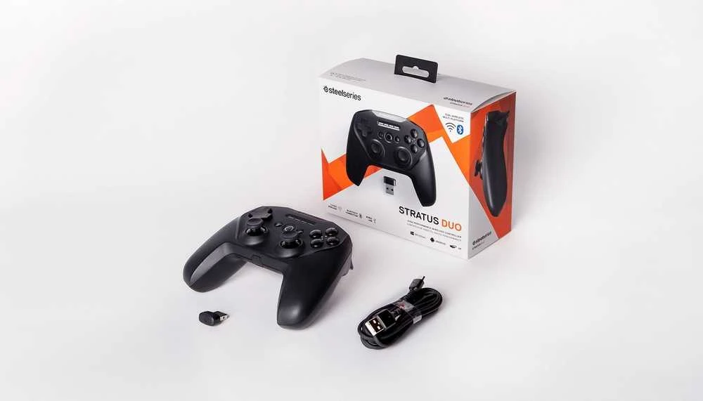 SteelSeries Stratus+ žaidimų pultas, juodas